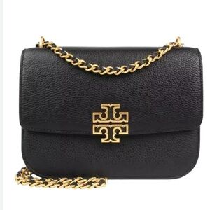 Tory Burch Britten Medium Adjustable Shoulder Bag – Black (NWT)